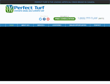 Tablet Screenshot of perfectturfgrass.ca